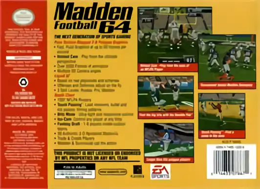 Image n° 2 - boxback : Madden Football 64