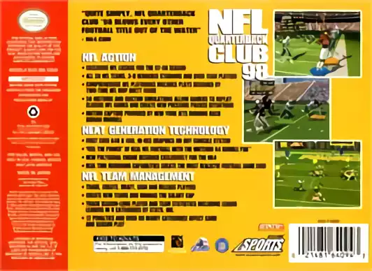 Image n° 2 - boxback : NFL Quarterback Club 98