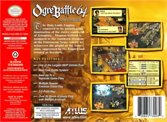 Image n° 2 - boxback : Ogre Battle 64 - Person of Lordly Caliber (U)