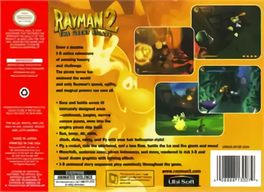Image n° 2 - boxback : Rayman 2 - The Great Escape