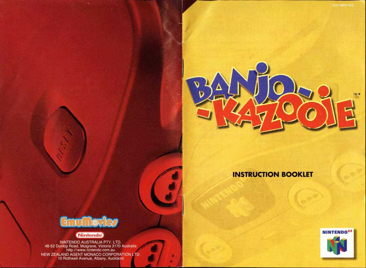 manual for Banjo-Kazooie