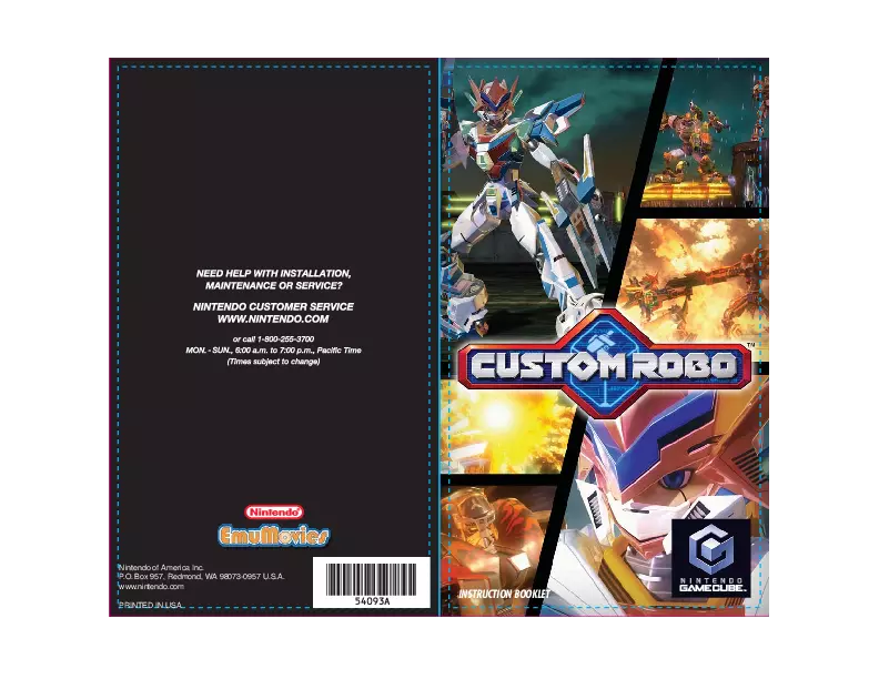 manual for Custom Robo