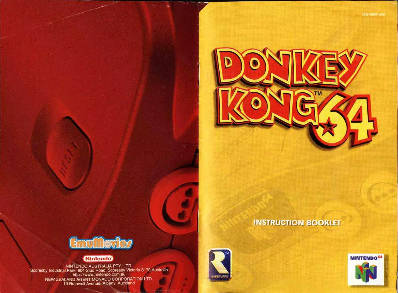 manual for Donkey Kong 64