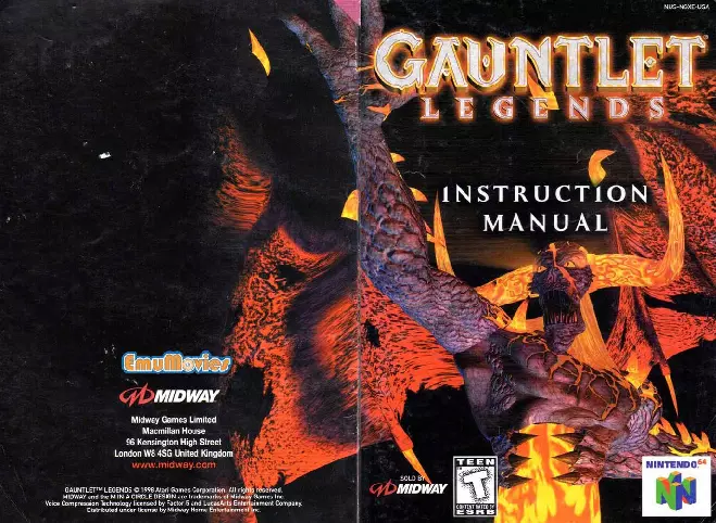 manual for Gauntlet Legends