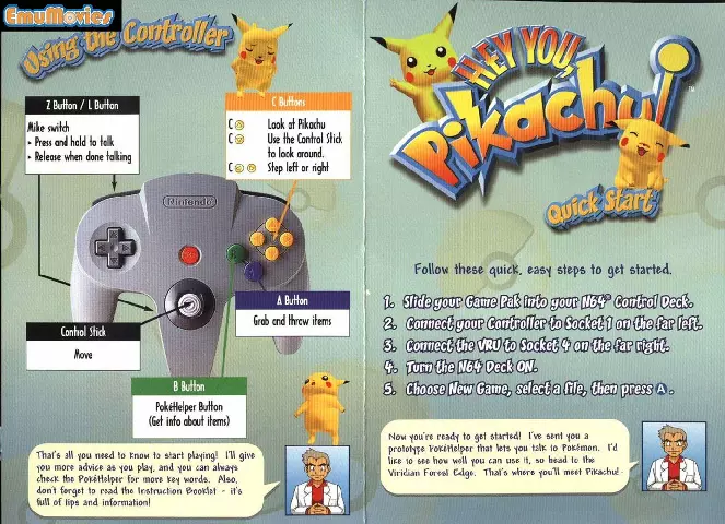 manual for Hey You, Pikachu!