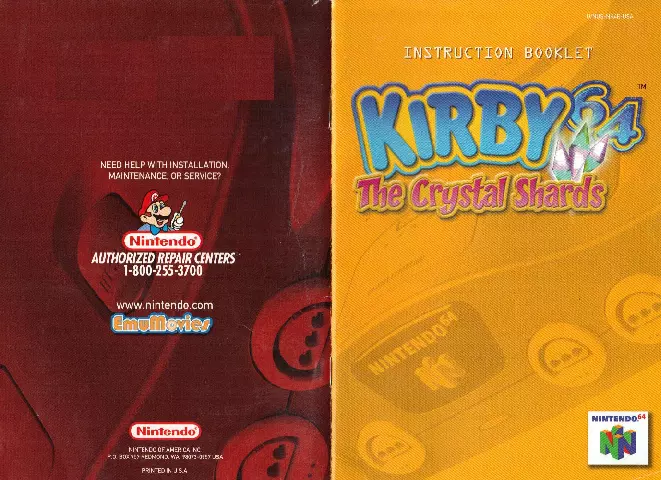 manual for Kirby 64 - The Crystal Shards