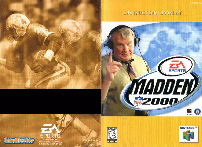 manual for Madden NFL 2000