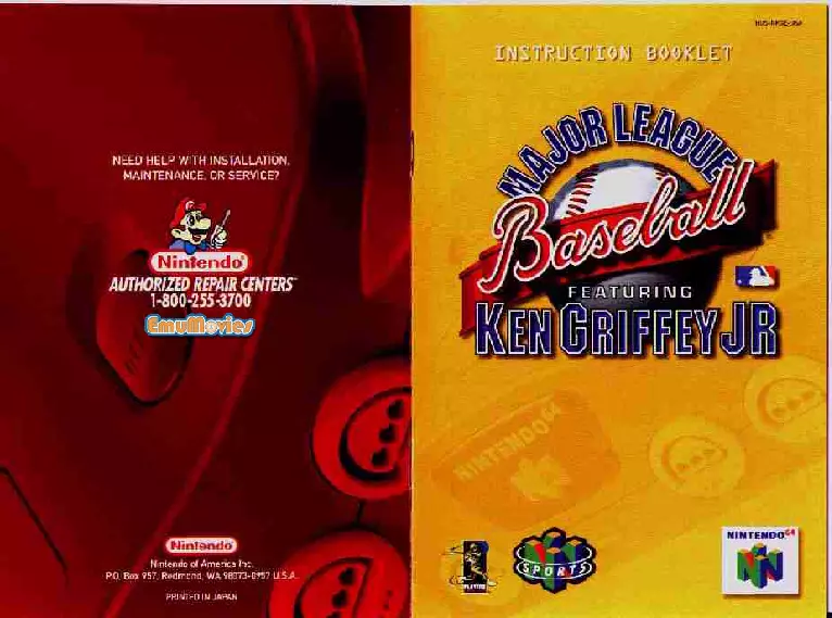 manual for Major League Baseball featuring Ken Griffey Jr.
