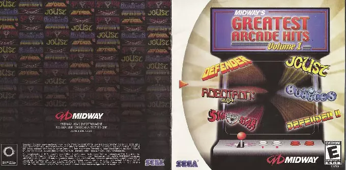 manual for Midway's Greatest Arcade Hits - Volume 1