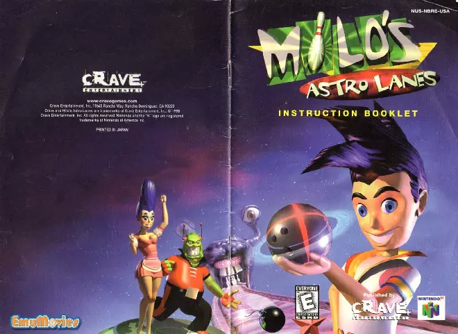 manual for Milo's Astro Lanes