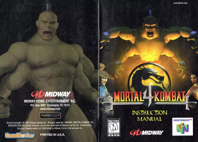 Mortal Kombat 4 Nintendo 64 (N64) ROM Download - Rom Hustler