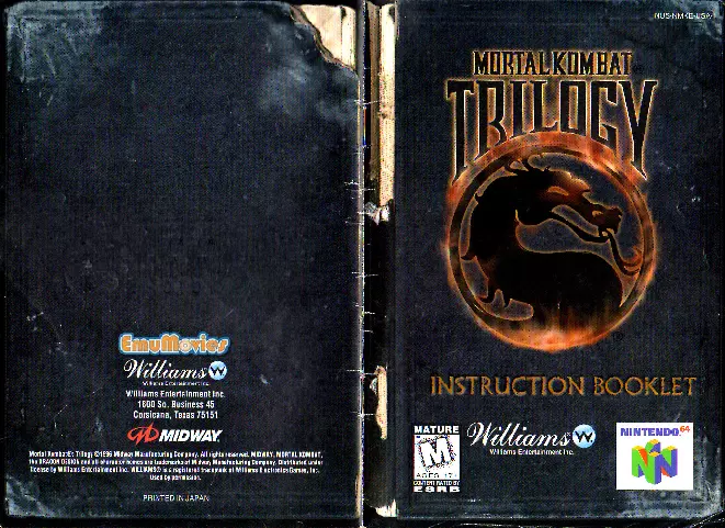 manual for Mortal Kombat Trilogy