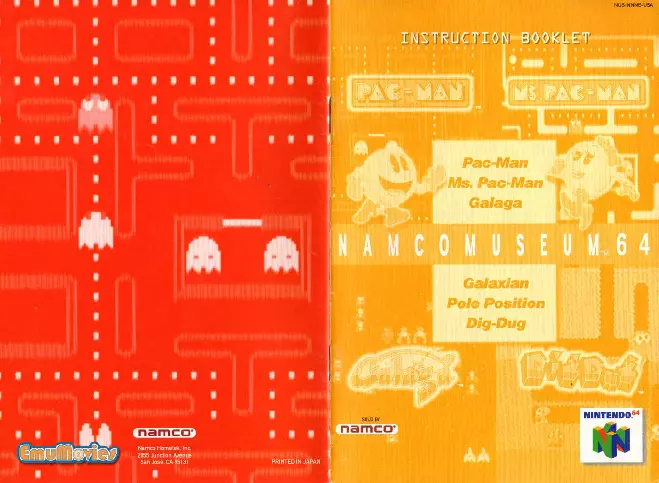 manual for Namco Museum 64