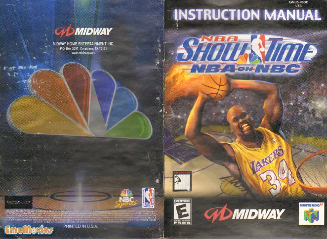 manual for NBA Showtime - NBA on NBC