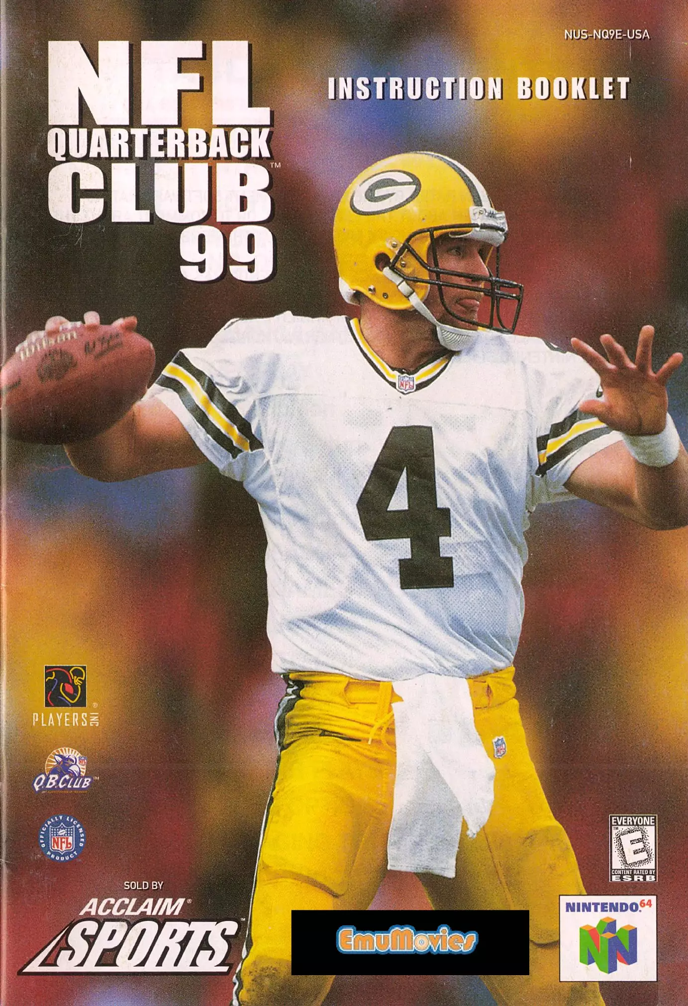 manual for NFL Quarterback Club 99