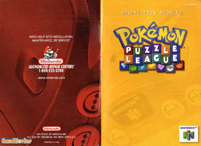 manual for Pokemon Puzzle League