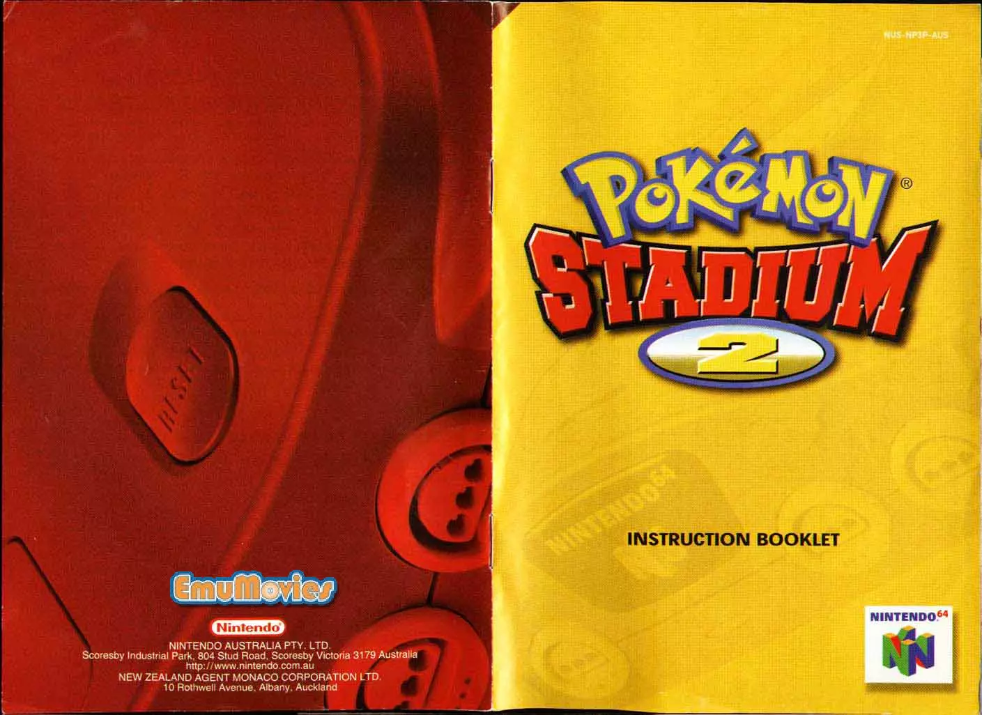 manual for Pokemon Stadium 2