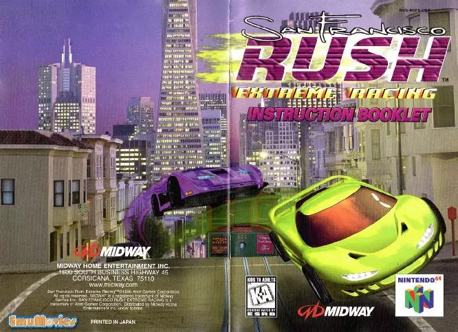 manual for San Francisco Rush - Extreme Racing