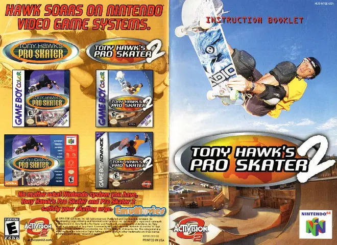 manual for Tony Hawk's Pro Skater 2