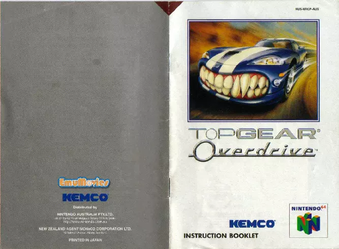 manual for Top Gear Overdrive