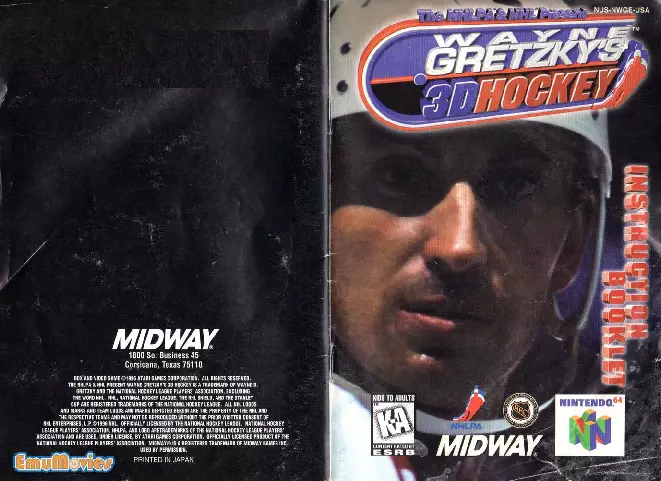 manual for Wayne Gretzky's 3D Hockey