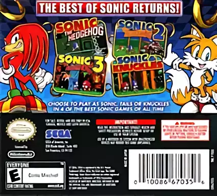 Sonic Classic Collection ROM - Nintendo DS (NDS) Download