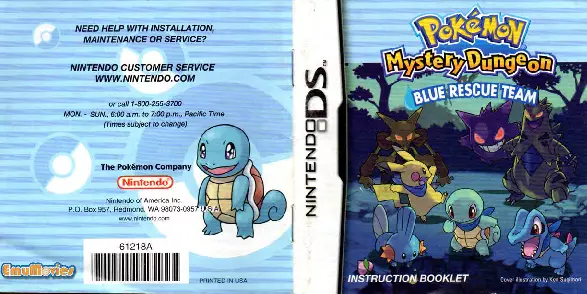 Rom Pokemon Mystery Dungeon Blue Rescue Team Nintendo Ds Nds Emurom Net