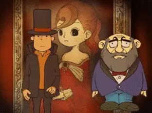 Image n° 3 - screenshots  : Layton Kyouju to Fushigi na Machi (v02)