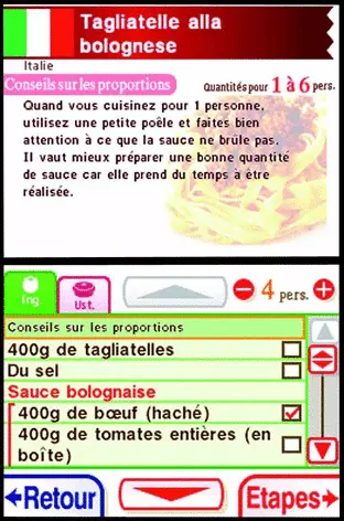 Image n° 4 - screenshots  : Lecons de Cuisine - Qu'allons-nous Manger Aujourd'hui (v01)
