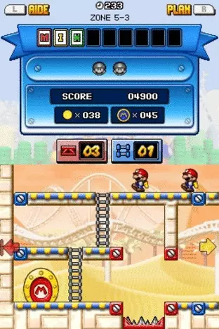 Image n° 3 - screenshots  : Mario vs. Donkey Kong - Mini-Land Mayhem! (v01)(DSi Enhanced)