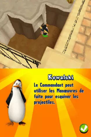 Image n° 3 - screenshots  : Penguins of Madagascar - Dr. Blowhole Returns - Again!, The (DSi Enhanced)