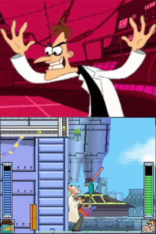 Image n° 3 - screenshots  : Phineas and Ferb - Ride Again (DSi Enhanced)