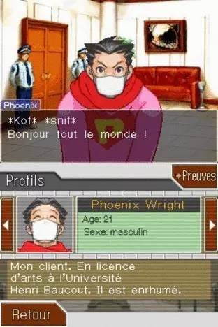 Image n° 3 - screenshots  : Phoenix Wright - Ace Attorney - Trials and Tribulations