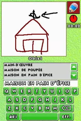 Image n° 5 - screenshots  : Pictionary (DSi Enhanced)