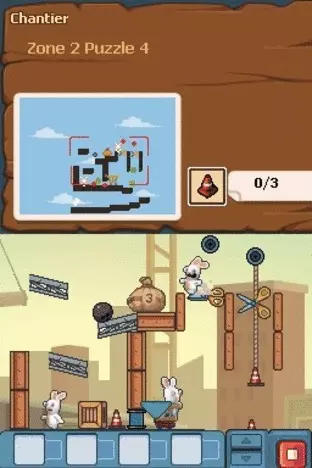 Image n° 3 - screenshots  : Rabbids Go Home (DSi Enhanced)