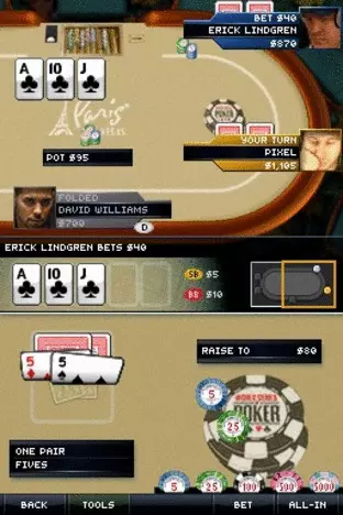 Image n° 3 - screenshots  : World Series of Poker 2008 - Battle for the Bracelets
