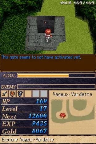 Image n° 5 - screenshots  : Ys II DS