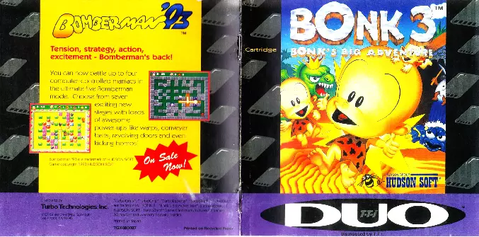 manual for Bonk III - Bonk's Big Adventure