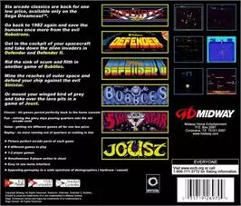 Image n° 2 - boxback : Midway's Greatest Arcade Hits Volume 1