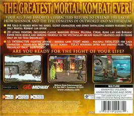 Image n° 2 - boxback : Mortal Kombat Gold
