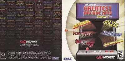 manual for Midway's Greatest Arcade Hits Volume 1