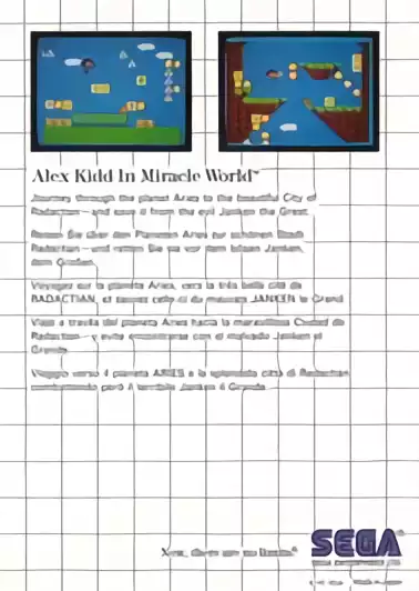 Image n° 2 - boxback : Alex Kidd in Miracle World