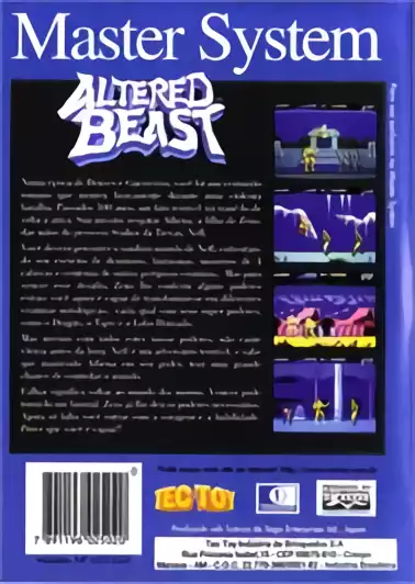 Image n° 2 - boxback : Altered Beast