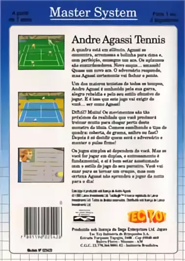 Image n° 2 - boxback : Andre Agassi Tennis