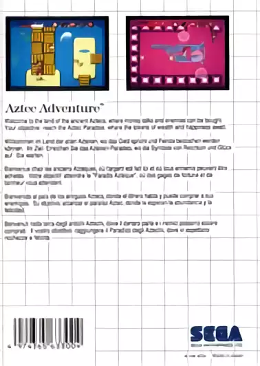 Image n° 2 - boxback : Aztec Adventure - The Golden Road to Paradise