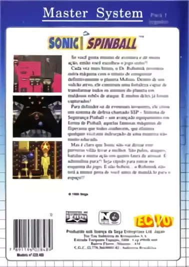 Image n° 2 - boxback : Sonic Spinball