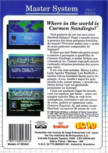 Image n° 2 - boxback : Where in the World is Carmen Sandiego Image n° 2 - boxback : Where in the World is Carmen Sandiego