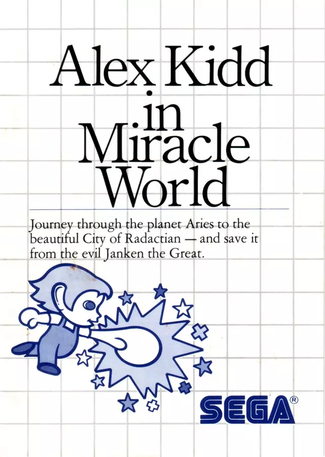 manual for Alex Kidd in Miracle World