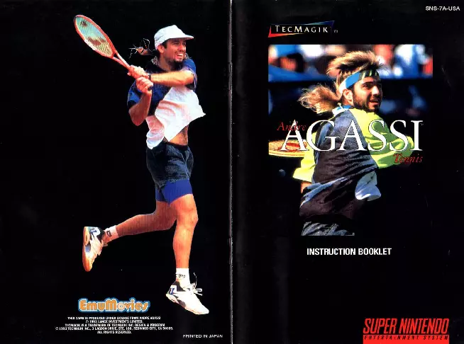 manual for Andre Agassi Tennis