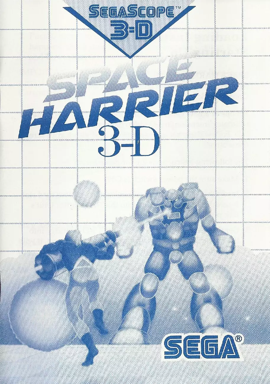 manual for Space Harrier 3-D